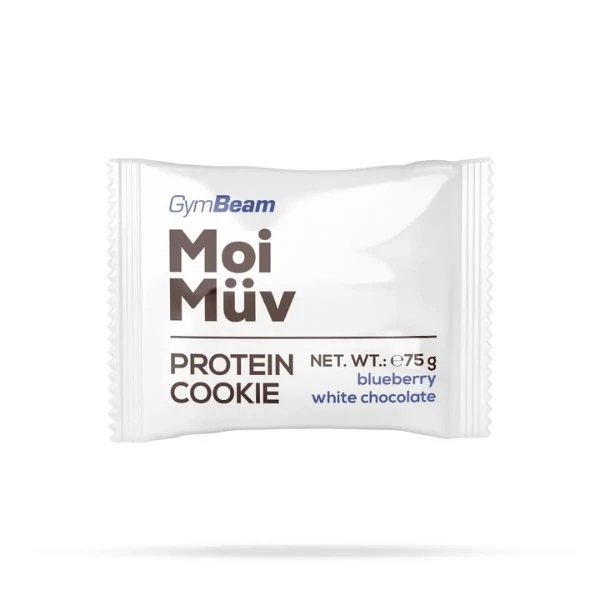 GymBeam MoiMüv Protein Cookie áfonya-fehér csoki 75g